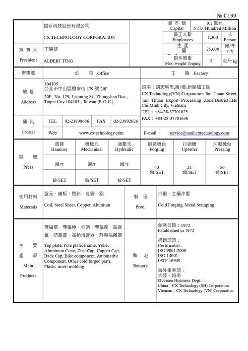 錩新科技股份有限公司產品圖