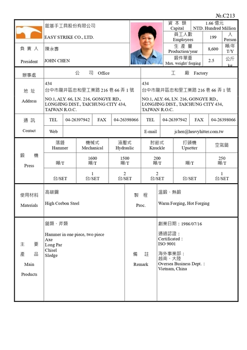 鋐基手工具股份有限公司產品圖