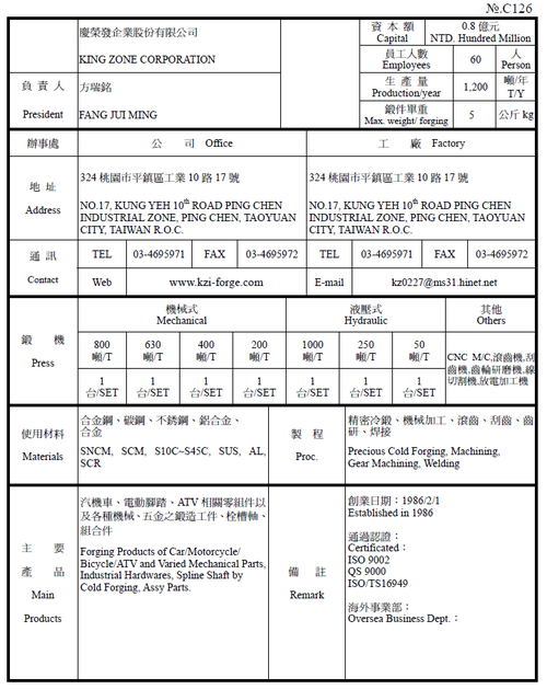 慶榮發企業股份有限公司產品圖