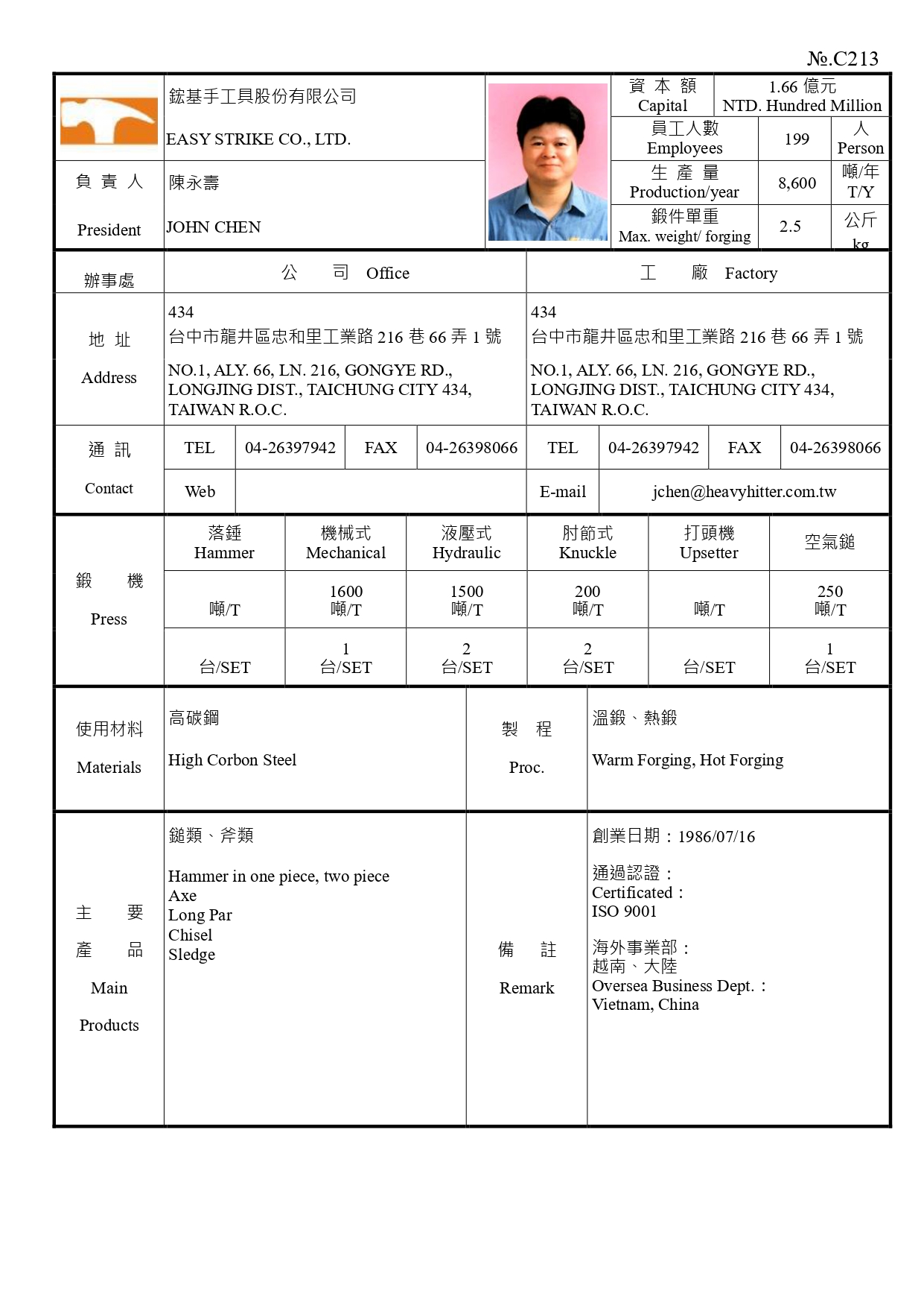 鋐基手工具股份有限公司